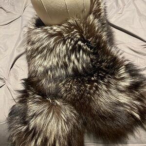 Luxurious Faux Fur Throw Blanket - Brown